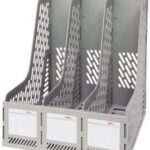 Deli giá tài liệu nhựa cứng 3 ngăn E9845